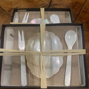 Two Seashell Appetizer Sets